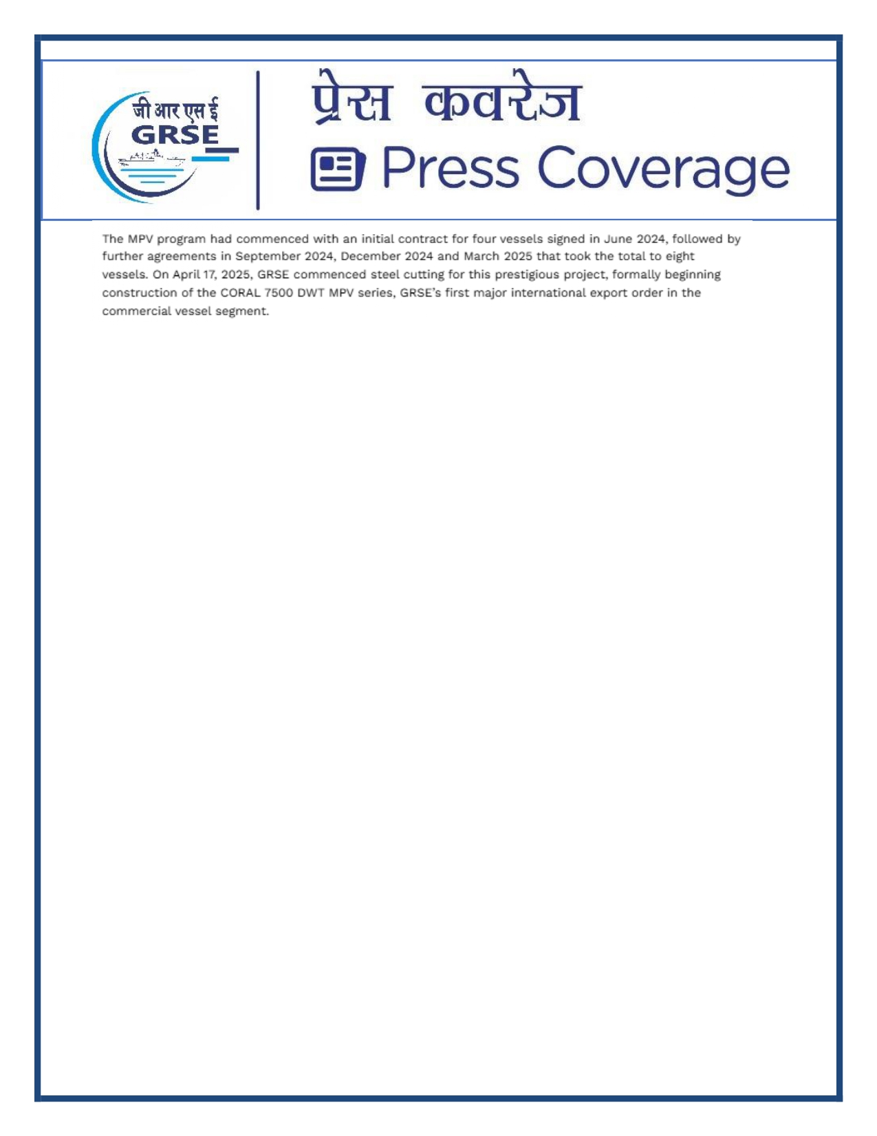 Press Coverage : 20 Sept 25: THE TELERAPH  